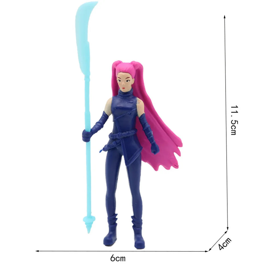 Anime Kpop demon hunter character model toy anime game doll model tabletop ornaments children gift character model toy