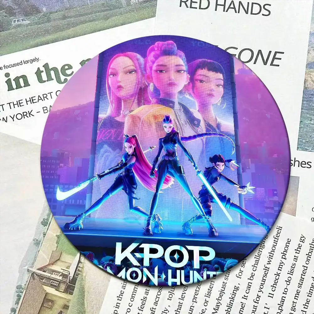 K-Kpop Demon Hunters 32/44/58MM Customizable Button Pins Cute Funny Creative Badge Jewelry Decor Gifts for Friends