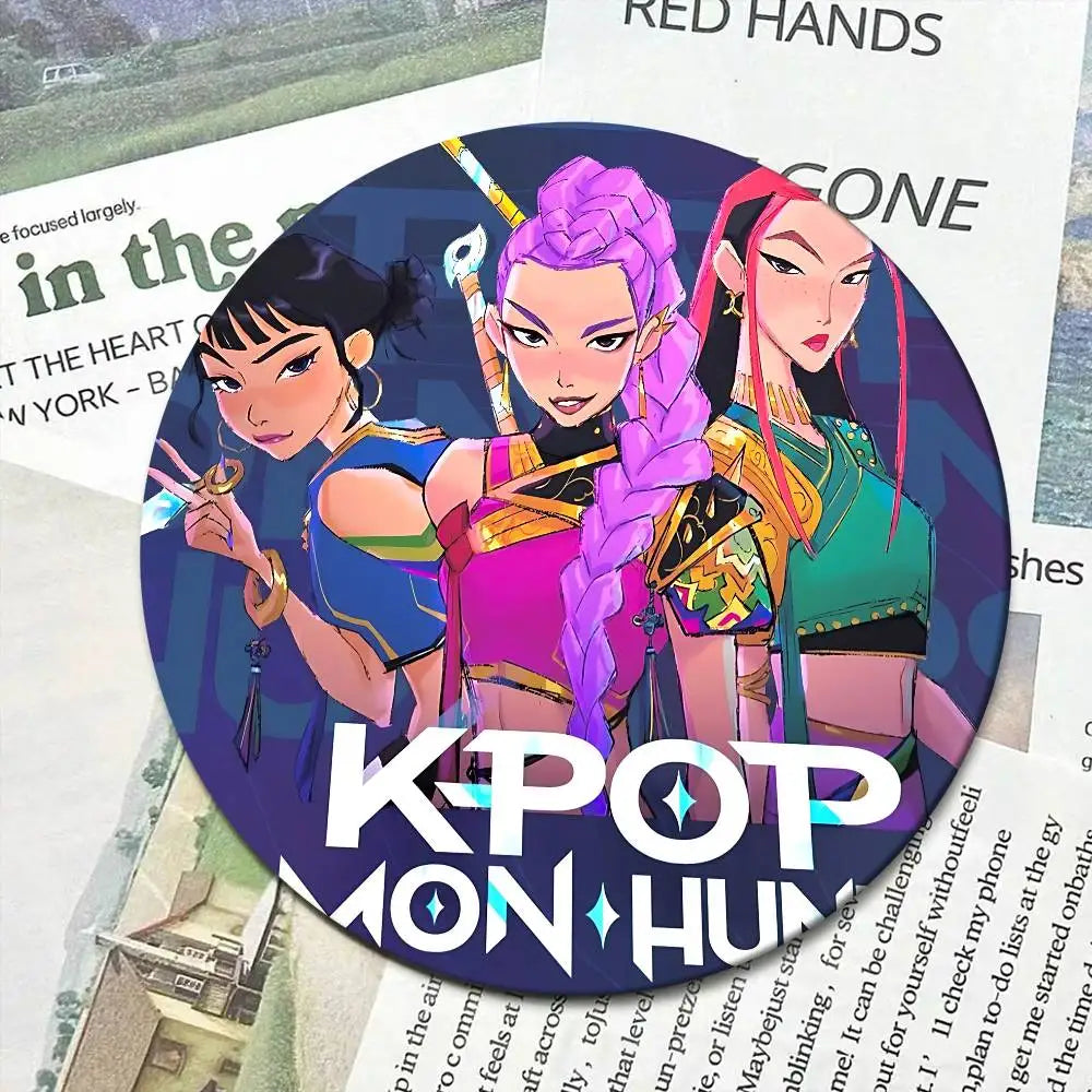 K-Kpop Demon Hunters 32/44/58MM Customizable Button Pins Cute Funny Creative Badge Jewelry Decor Gifts for Friends