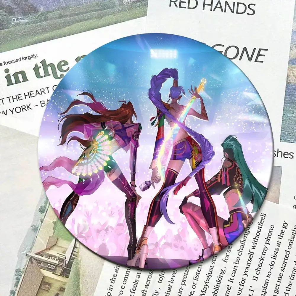 K-Kpop Demon Hunters 32/44/58MM Customizable Button Pins Cute Funny Creative Badge Jewelry Decor Gifts for Friends