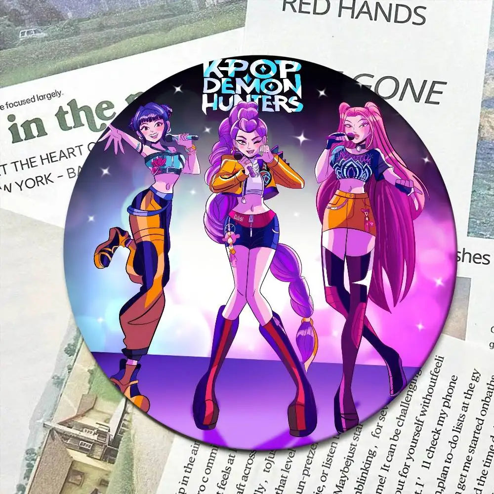 K-Kpop Demon Hunters 32/44/58MM Customizable Button Pins Cute Funny Creative Badge Jewelry Decor Gifts for Friends