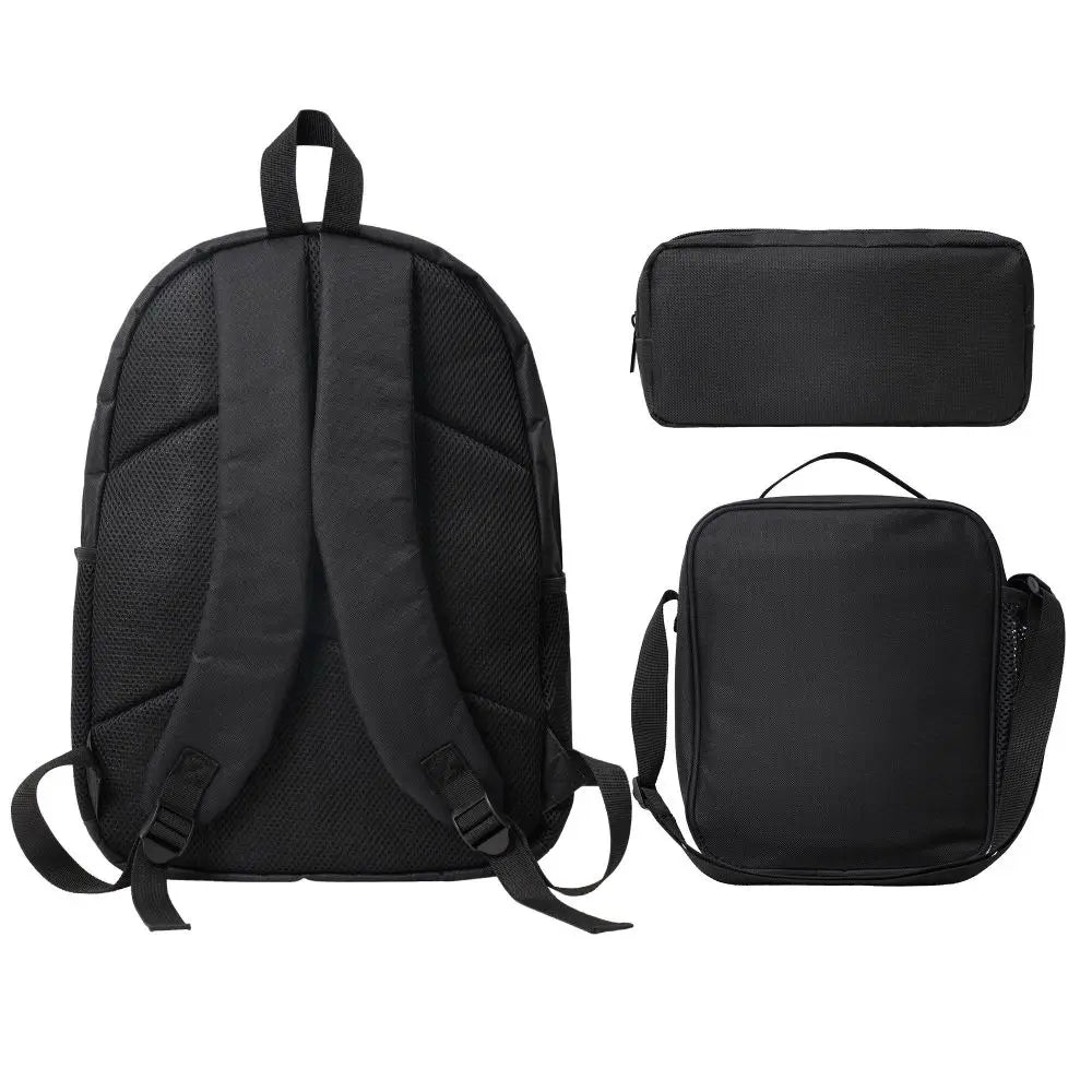 3Pcs KPop Demon Hunters Huntrix merch Backpack Set for Kids Pencil Boxes Bookbag Sets with Lunch Box For School Students Daypack