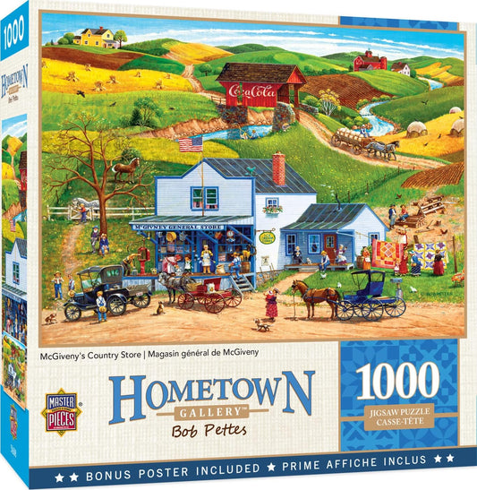 Unleash Your Creativity with the 1000 Piece McGiveny’s Country Store Jigsaw Puzzle - Perfect for Family Fun and Relaxation!