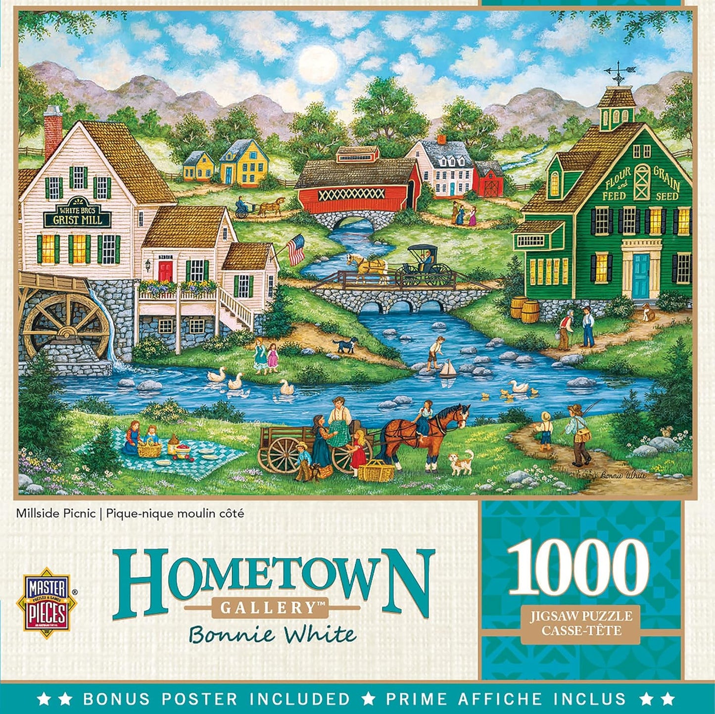 Unleash Your Creativity with the 1000 Piece McGiveny’s Country Store Jigsaw Puzzle - Perfect for Family Fun and Relaxation!