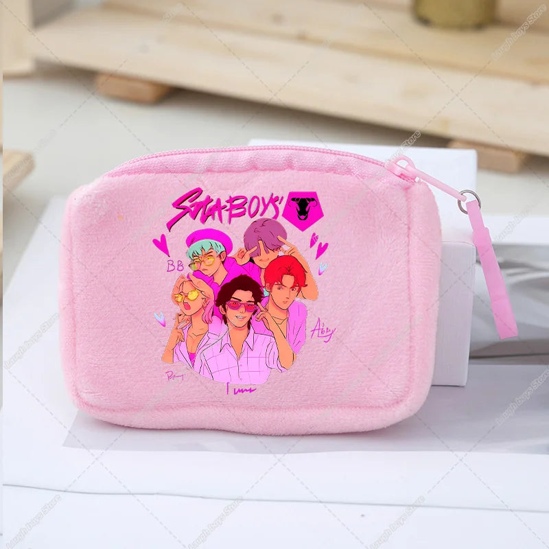 KPop Demon Hunters Coin Purse Girls Cute Cartoon Anime Plushed Wallet Portable Mini Storage Bag Pendants Ornaments Child Gifts