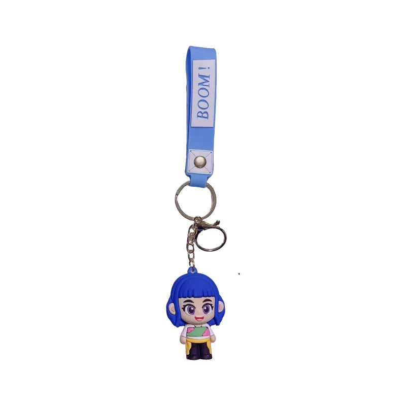 KPOP Demon Hunting Girl Group Decorative Tiger Skin Keychain, Anime Backpack Perfect Gift