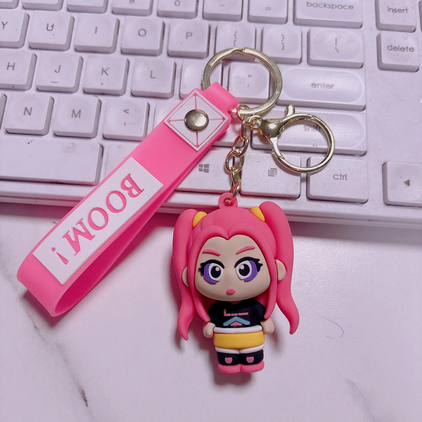 KPOP Demon Hunting Girl Group Decorative Tiger Skin Keychain, Anime Backpack Perfect Gift