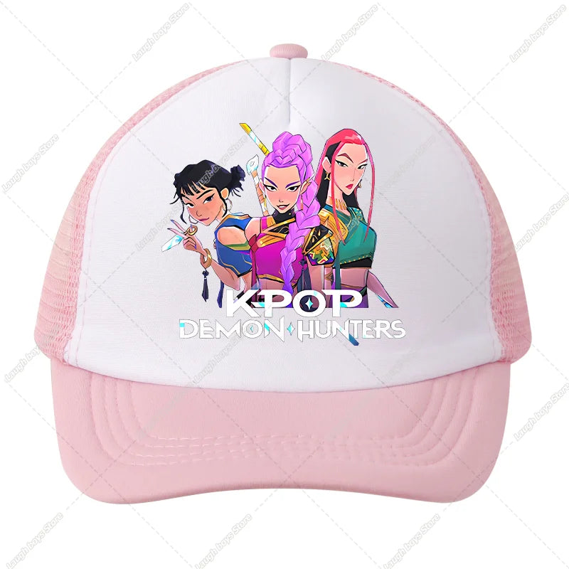 KPop Demon Hunters Kids Baseball Caps Cartoon Anime Casuals Hat Outdoor Sports Sun Hats Adjustable Peaked Cap Girls Cute Gifts