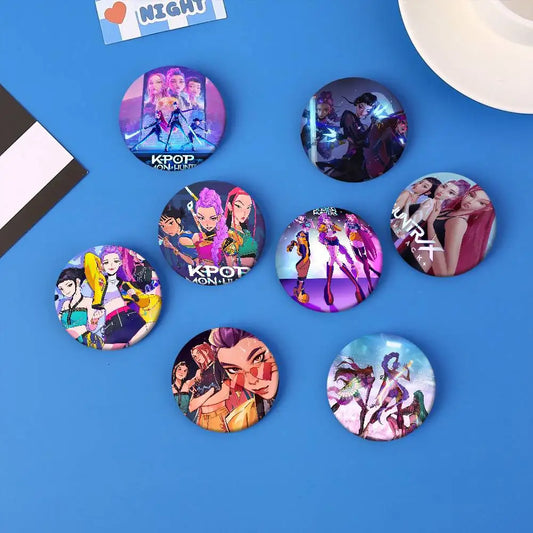K-Kpop Demon Hunters 32/44/58MM Customizable Button Pins Cute Funny Creative Badge Jewelry Decor Gifts for Friends