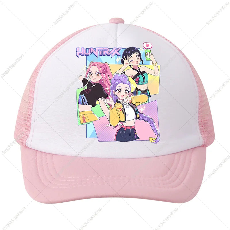 KPop Demon Hunters Kids Baseball Caps Cartoon Anime Casuals Hat Outdoor Sports Sun Hats Adjustable Peaked Cap Girls Cute Gifts
