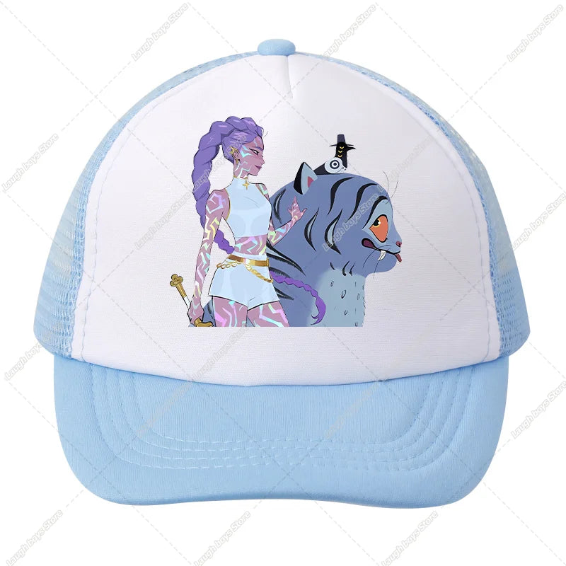 KPop Demon Hunters Kids Baseball Caps Cartoon Anime Casuals Hat Outdoor Sports Sun Hats Adjustable Peaked Cap Girls Cute Gifts