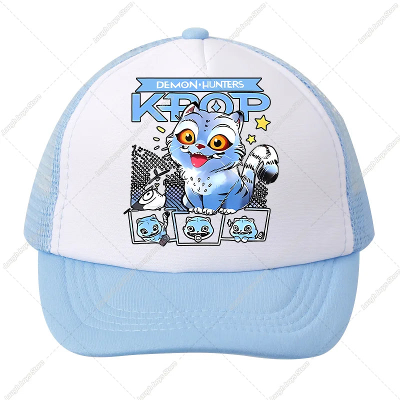 KPop Demon Hunters Kids Baseball Caps Cartoon Anime Casuals Hat Outdoor Sports Sun Hats Adjustable Peaked Cap Girls Cute Gifts