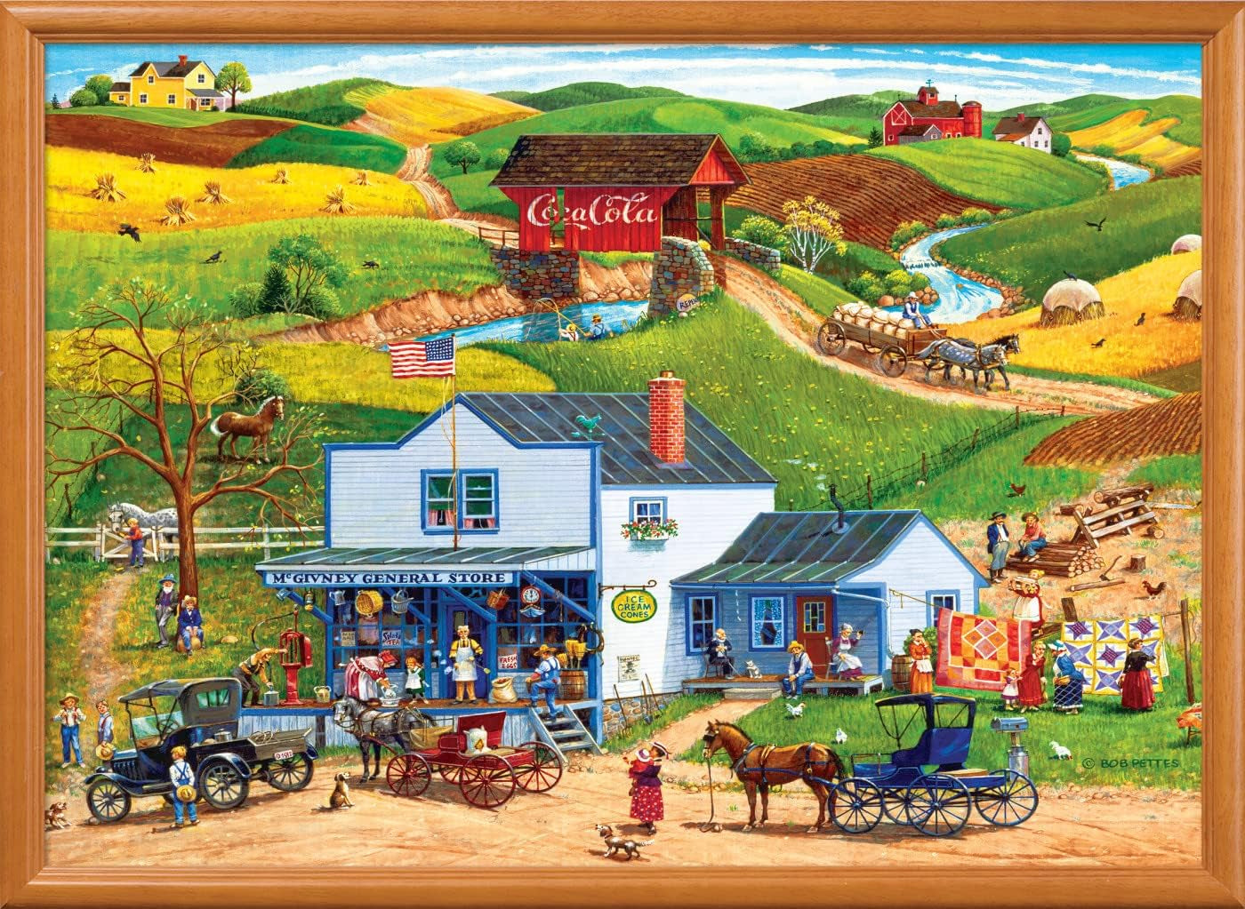 Unleash Your Creativity with the 1000 Piece McGiveny’s Country Store Jigsaw Puzzle - Perfect for Family Fun and Relaxation!