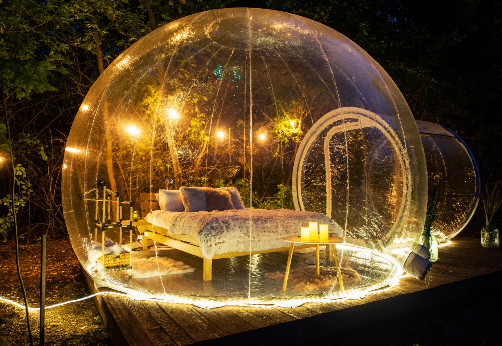 cozy bubble tent